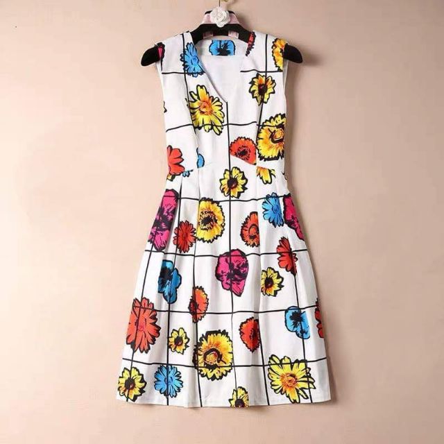 Đầm Warehouse Floral Print Dress