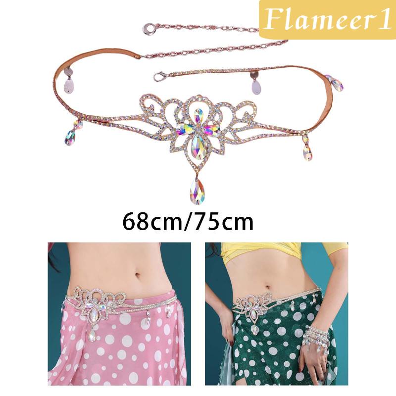 [Flameameer1] Thắt Lưng Chuỗi Xích Biểu Diễn Múa Bụng Ấn Độ Cho Nữ
