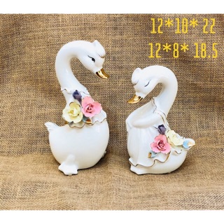 Tượng sứ Đôi thiên nga- Quà tặng ý nghĩa