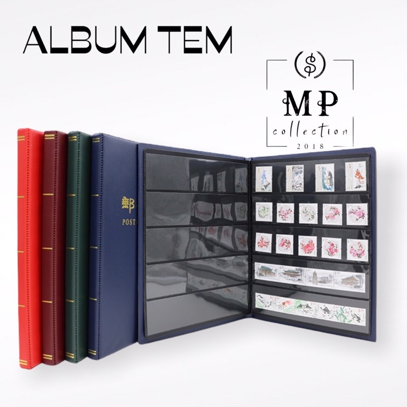 Album tem Sưu tầm PCCB/ MingT, 10 tờ (20trang) loại 5 ngăn