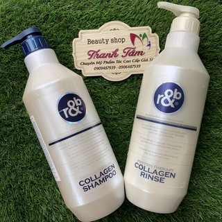 Dầu gội xả ngăn rụng tóc R&B Collagen 1500mlx2 ( Hàn Quốc)