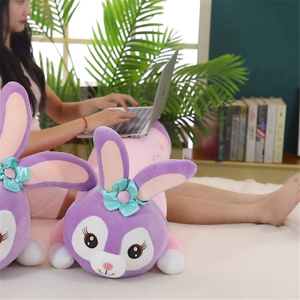 Thú Nhồi Bông Hình Thỏ Stella Màu Cầu Vồng Mềm Mại