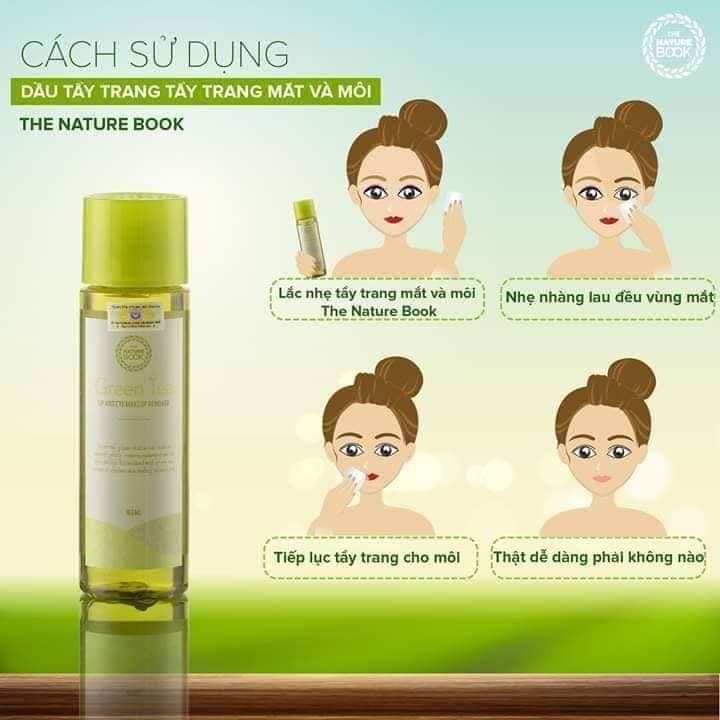 Tẩy Trang Mắt Môi Chiết Xuất Trà Xanh Green Tea Lip And Eye Makeup Remover- Tạm biệt môi thâm