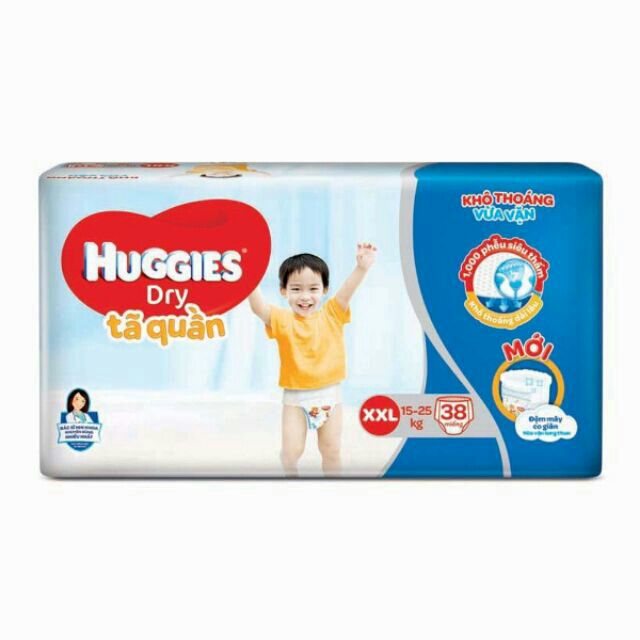 Tả quần Huggies XXL38