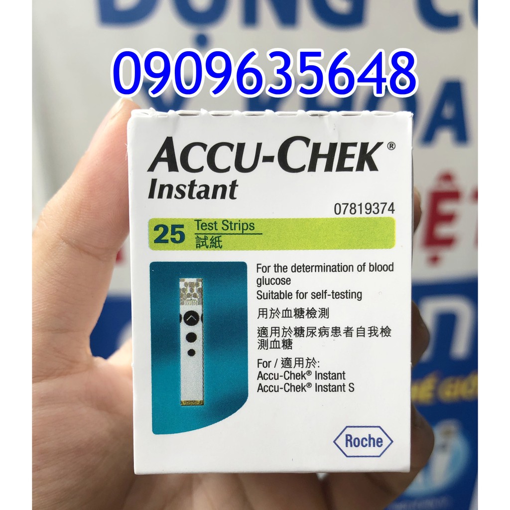 Que thử đường huyết AccuChek Instant 25