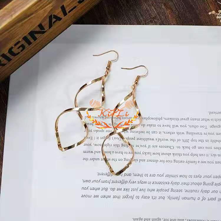 Bông tai xoắn ốc phong cách Hàn Quốc tối giản thời trang mã model LE0453