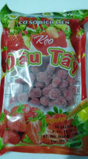 Kẹo mứt dâu tây Đà Lạt cơ sở Hạnh Tâm 300gr