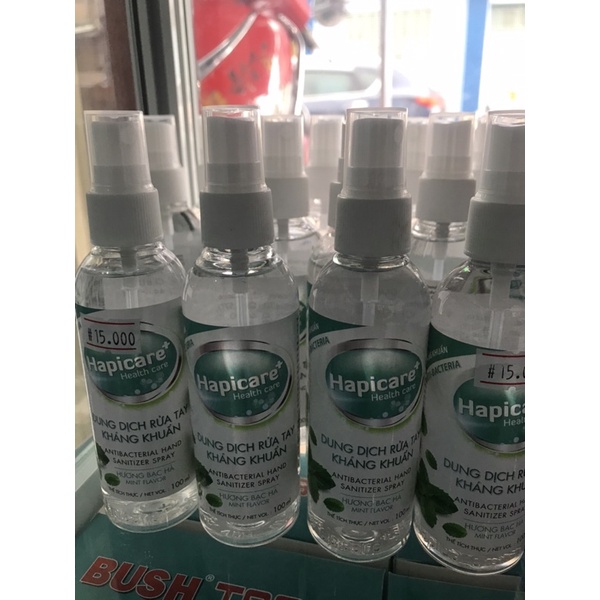 Dung dịch rửa tay kháng khuẩn Hapicare  Hương Bạc Hà/ Hương Trà Xanh