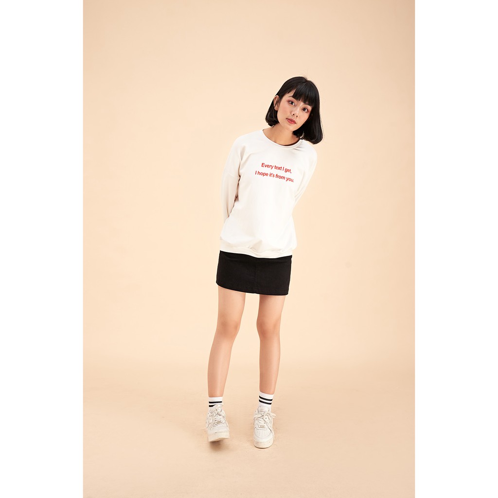 DOTTIE - Áo sweater in chữ nữ T0210 | BigBuy360 - bigbuy360.vn