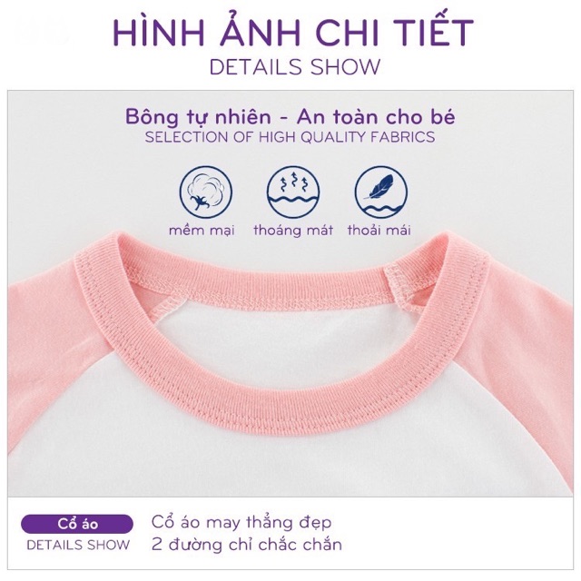 Áo thun cotton bé gái 27Home in hình dễ thương