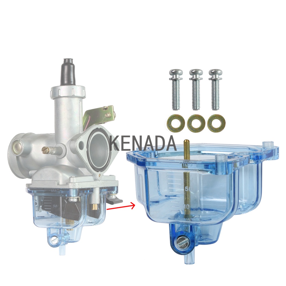 Bình xăng bát nổi Buồng Trong Suốt Chắn Dầu Cho Keihin Honda Vento Italika Akt Dinamo Zanella Yumbo Dafra keeway 100-300CC