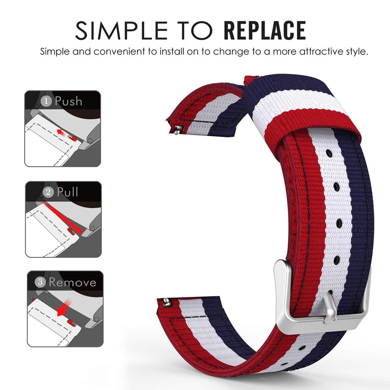 Dây Đeo Nylon Thể Thao Cho Đồng Hồ Thông Minh Samsung Galaxy Watch 3 Samsung Galaxy Watch3 45Mm 41Mm
