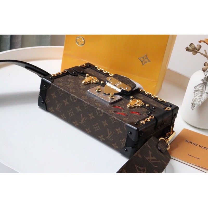 Cặp/Túi đeo chéo dáng hộp Louis Vuitton LV Petite Malle cao cấp hàng 1-1 vip thiết kế mới độc đáo