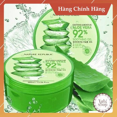 Gel Lô Hội Chính Hãng - Gel Lô Hội Đa Năng Aloe Vera Nature Republic 92 – Hàn Quốc - KM - CS
