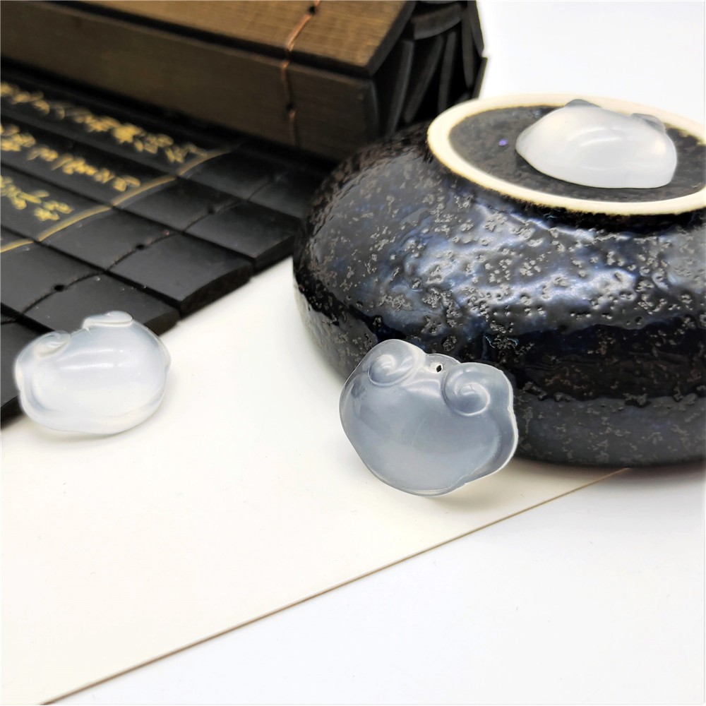 Ngọc bội resin họa tiết khóa trường thọ khóa trường mệnh 21*27mm nguyên liệu làm trâm làm trang sức cổ trang