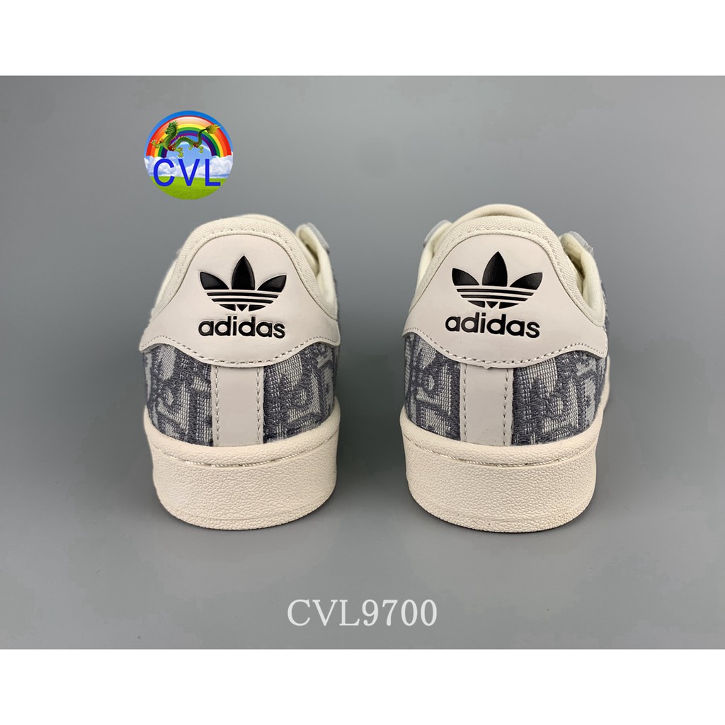 Dior Eason X Adidas Superstar 50th Anniversary 166921 Men's And Women's Simple Design Sneakers