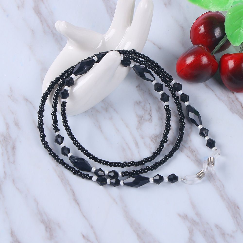 Fashion read Cord Bead Holder Glasses Chain