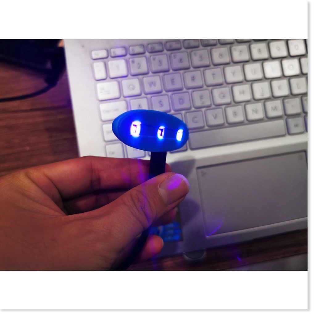 Đèn Uv Led Mini Sun 3 Bóng 3W Sấy Keo Uv, Sấy Móng Tay Hỗ trợ cổng USB C và Micro .Uy Tín - Chất Lượng - Giá Hủy D