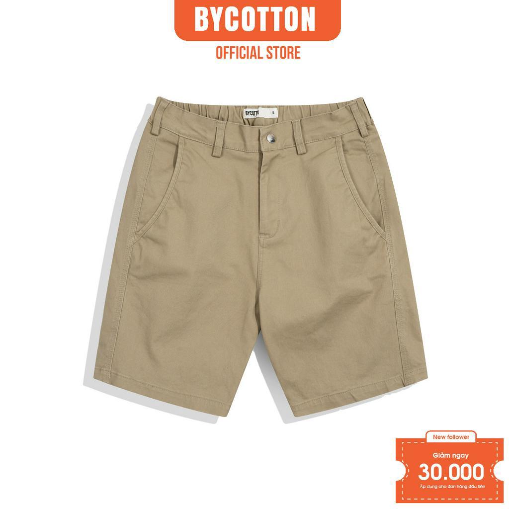 Quần Short Kaki Nam Cao Cấp Màu Be Beige Kaki Shorts BY COTTON