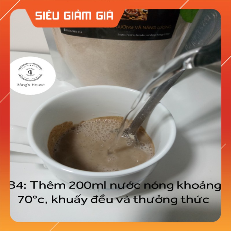 1kg Bột ngũ cốc Tăng cân dành cho người gầy, người tập gym, người hay thể dục thể thao - Handmade