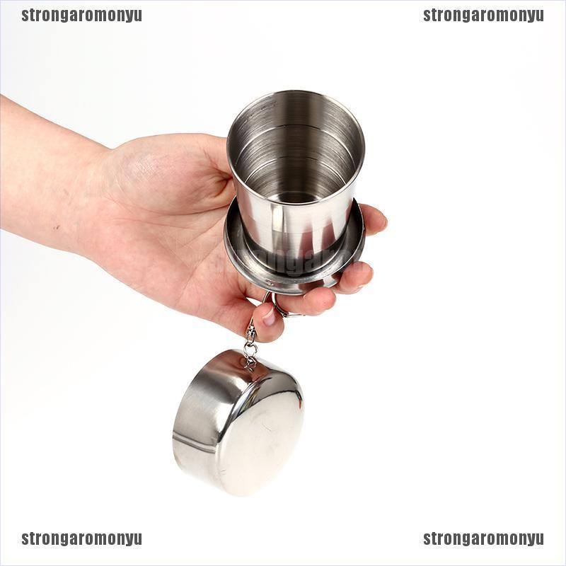 Cốc Inox 140ml Có Thể Gấp Gọn Tiện Dụng Mang Đi Du Lịch