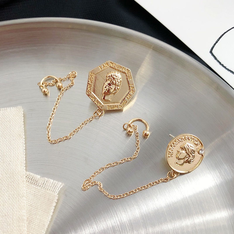 Khuyên tai kẹp vành một bên không bấm lỗ K191 dáng dài Leous Accessories