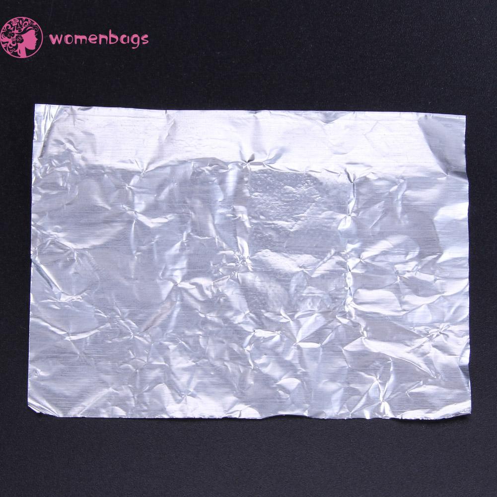 Set 100/200/300/500 Miếng Giấy Thiếc Bọc Ngâm Móng Tay<br>