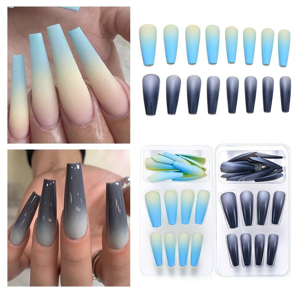 JUNE Bộ Móng Tay Giả Nối Dài Trang Trí Nghệ Thuật