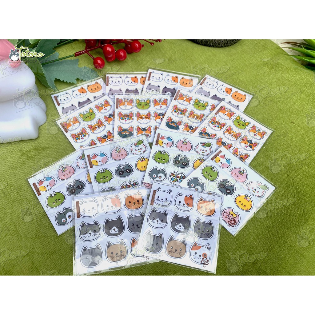 Sticker face Meowy