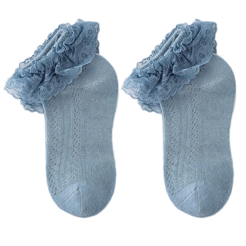 Vớ Cotton Lưới Thoáng Khí Màu Sắc Ngọt Ngào Xinh Xắn Cho Bé Gái