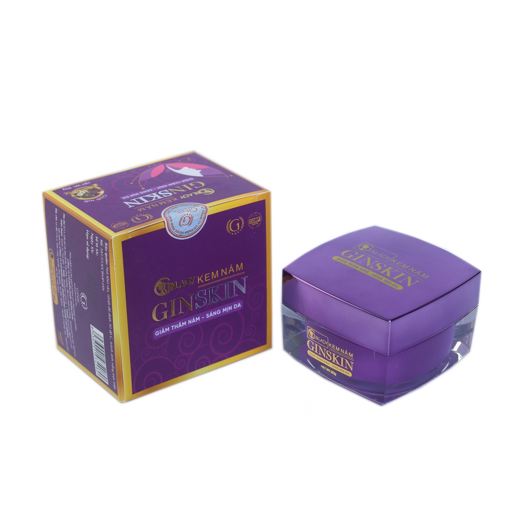 Kem Nám GINSKIN 20G – Tác Động Trực Tiếp Trên Bề Mặt Da, Giảm Nám Hiệu Quả, Kem Bôi Cả Ngày Lẫn Đêm