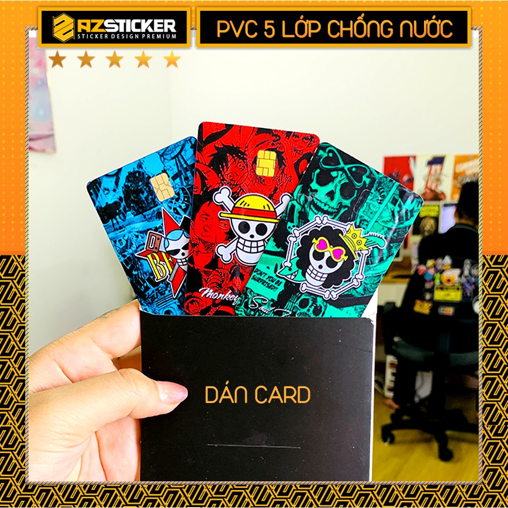 Tổng Hợp Decal Sticker Dán Thẻ ATM ( Thẻ Chung Cư , Thẻ Gửi Xe , Credit, Debit Cards ) | Decal Chủ Đề One PIce