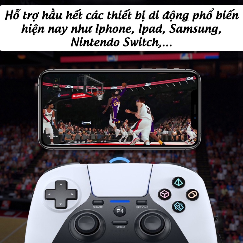 Tay cầm ps5 cho PC Không Dây/Có Dây dualshock 4 chơi F04 Fifa Online, PES2022, PES Mobile Hỗ Trợ PC/ Laptop/PS4