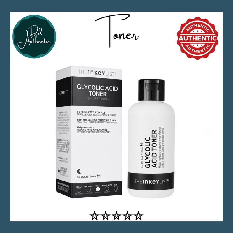 [CHUẨN AUTH] Toner tẩy tế bào chết AHA Glycolic Acid Toner -The INKEY List-