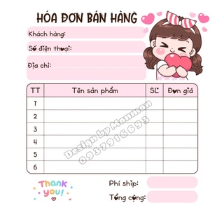 Hoá đơn mini cute 1liên