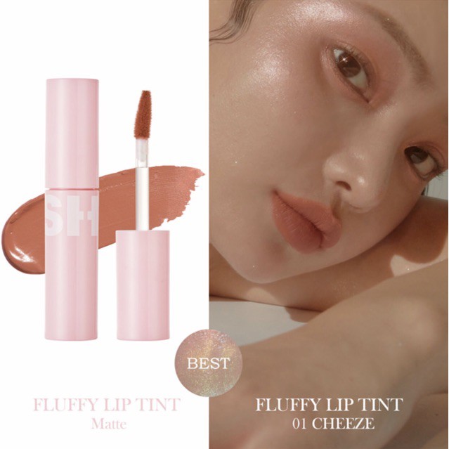 Son dưỡng có màu BLESSED MOON FLUFFY LIP TINT 01CHEEZE