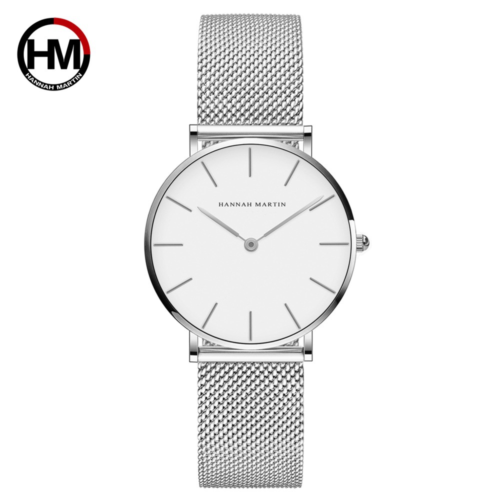 Đồng Hồ Nữ Chính Hãng HANNAH MARTIN TD1 Máy Nhật Cao Cấp Dây Kim Loại Thời Trang Đẹp Sang Trọng Giá Rẻ