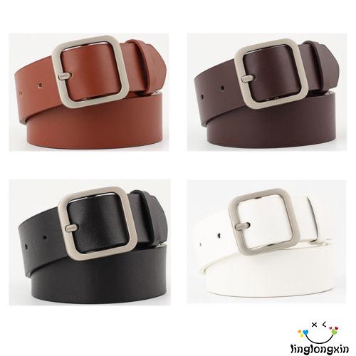 Thắt Lưng Da Màu Trơn Thời Trang Cho Nữ