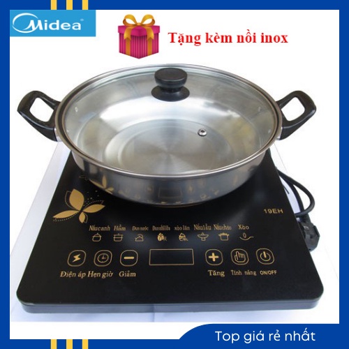Bếp từ đơn Media cảm ứng BT1820 (2000W) tặng kèm nồi - Bảo hành 6 tháng
