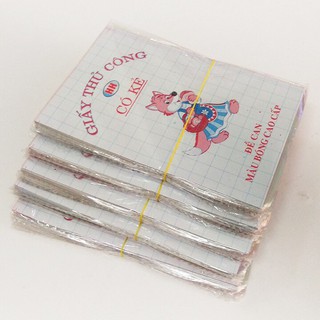 Sỉ 20 Tập Giấy thủ công 7 màu,có dán sẵn và không dán