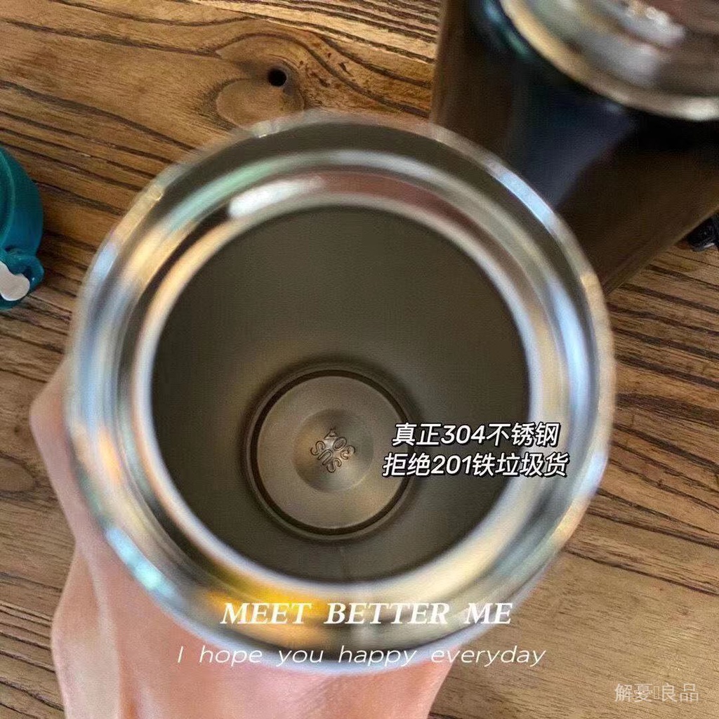 Bình Nước Starbucks Bằng Thép Không Gỉ 304 Cao Cấp Tiện Dụng