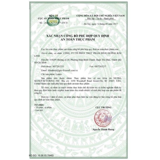 Viên uống Bổ Mắt Trunature Vision Complex Lutein & Zeaxanthin 140 viên của Mỹ