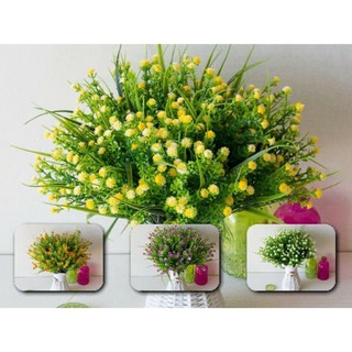 Hoa giả, cành hoa baby nhựa trang trí nhà cửa decor quán cafe, giá sách xinh xắn dễ thương