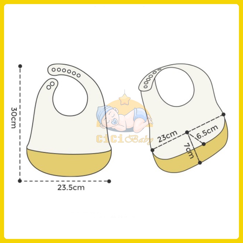 Yếm ăn dặm cho bé, yếm máng Silicon Muslintree cho bé bé trai bé gái không bám bẩn siêu mềm siêu nhẹ