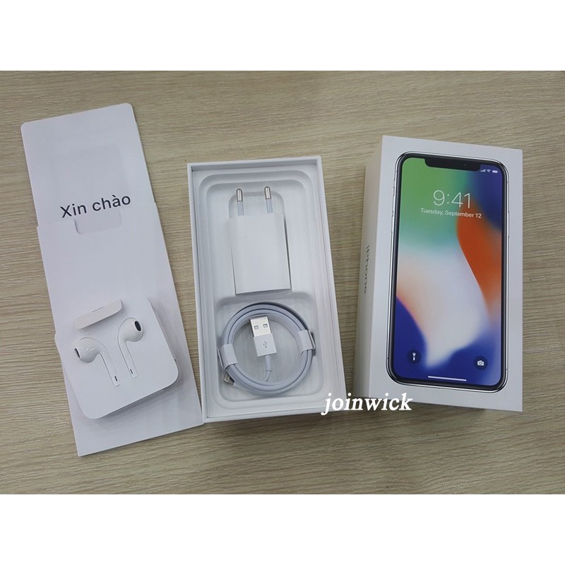 Củ sạc chân tròn zin máy iPhone 7/7 Plus, iPhone 8/8 Plus, iPhone X, iPhone XS/XS Max seal nhám Apple Việt Nam, Hàn Quốc