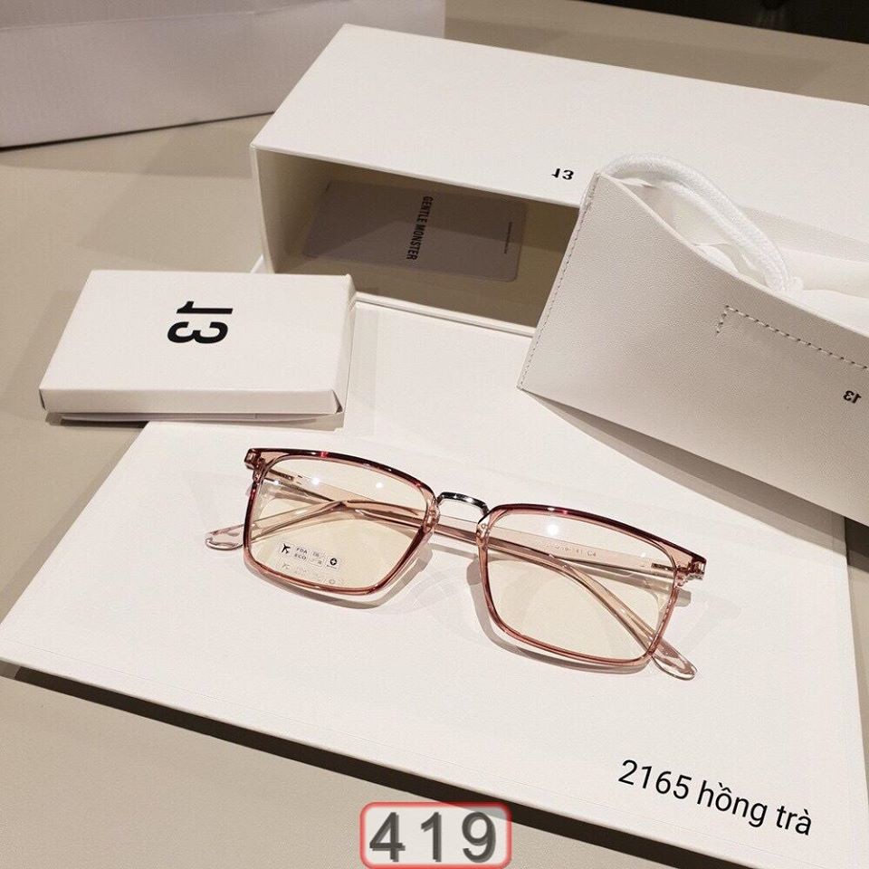 Gọng Kính Cận Nam Nữ Nhựa Dẻo Tr90 Mắt Vuông 2165 - T-Unisex