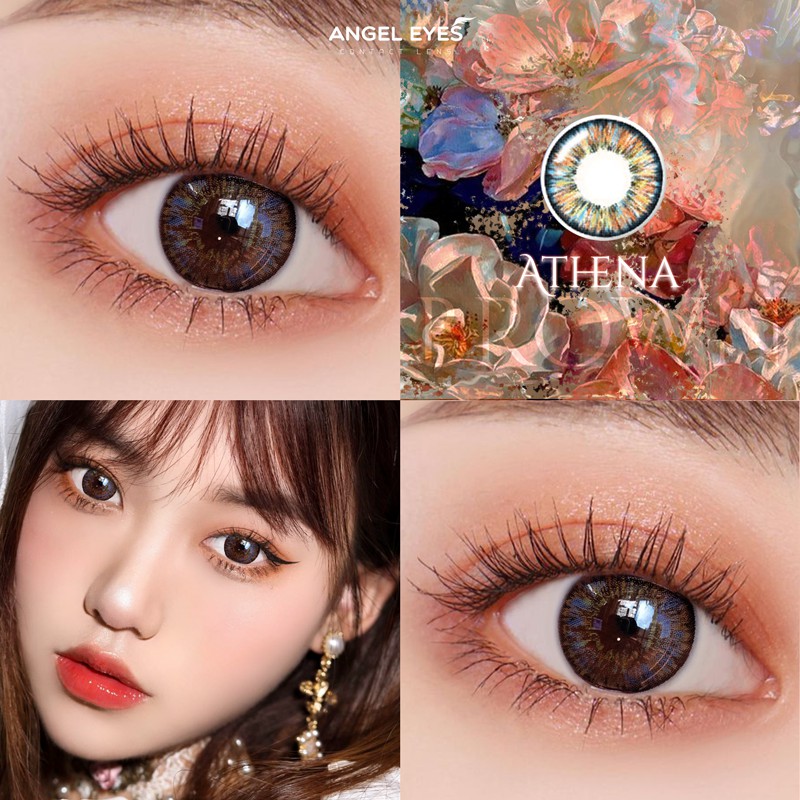 Kính áp tròng Angel Eyes - Athena - Gray/Brown - Không độ cận