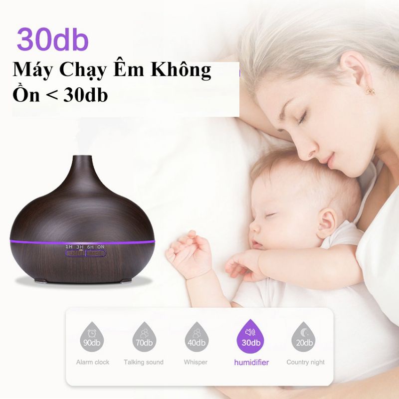 Máy Xông Tinh  Kèm Điều Khiển Dung Tích 550ml Máy Tự Ngắt