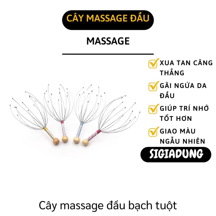 [SGD] Cây Massage Đầu - Cây Mát Xa Hình Bạch Tuột Giúp Thư Giãn, Giúp Ngủ Ngon 4748