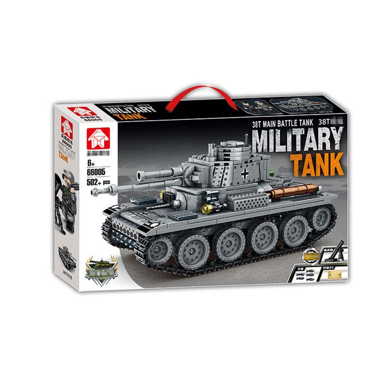 Bộ lắp ráp xe tank 66005 cỡ nhỏ 38T xe quân sự